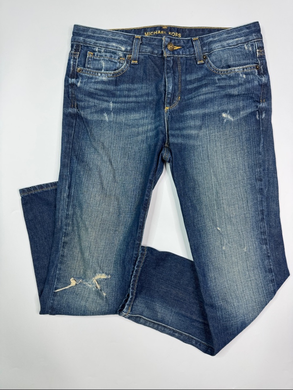Michael Kors Capri Medium Wash Jeans Size 2